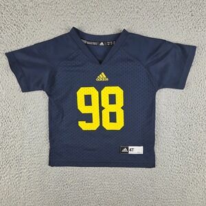 Adidas Michigan Wolverines #98 Football Jersey Toddler Baby 4T Navy Blue NCAA
